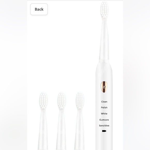 Sonic Toothbrush for Adults USB Charging Electric Toothbrush with 4 Brush Heads - Picture 2 of 6